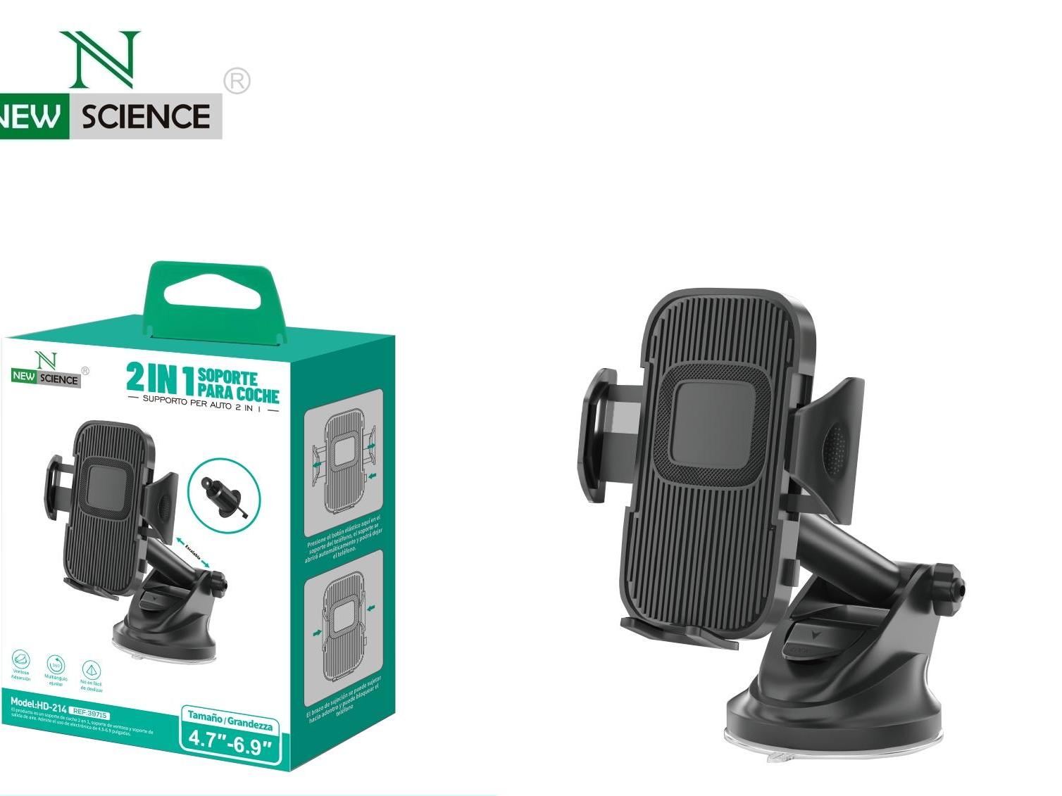 New Science Car Wireless Charger, Fast Charging Phone Holder Phone Mount Auto Clamping Car Accessories Compatible